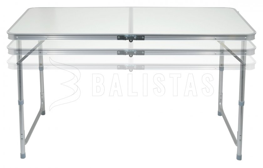 Campingtisch Double teleskop. grau + 4x Hocker