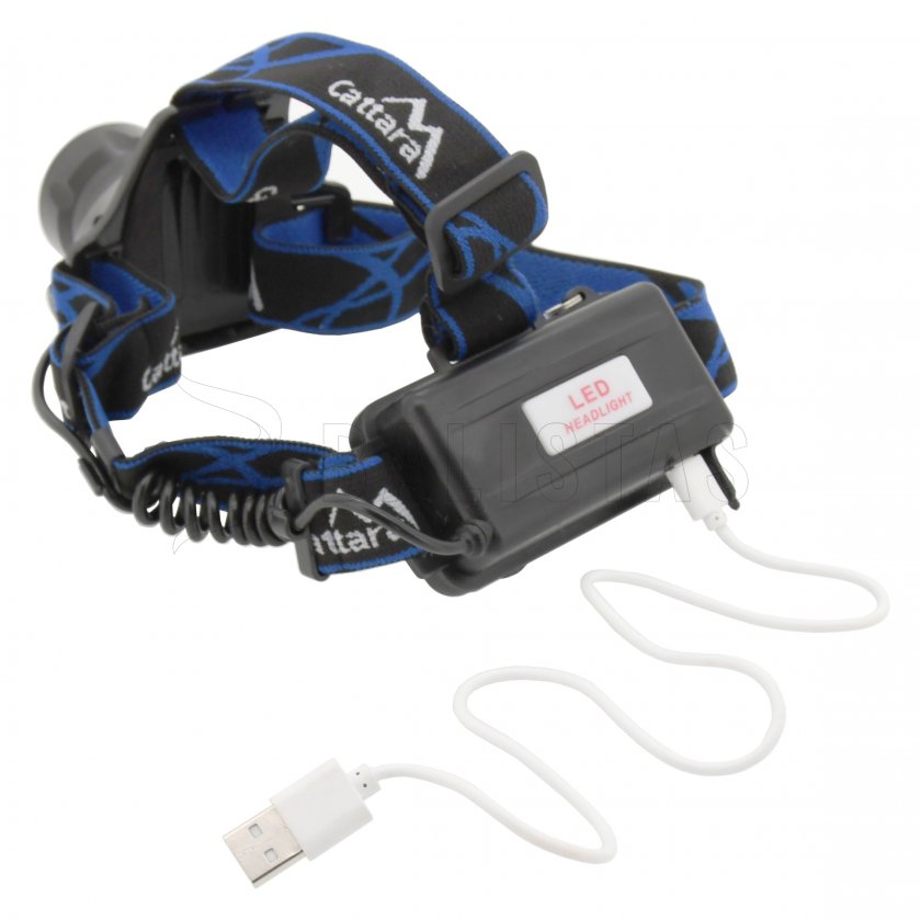 Stirnlampe LED 400 lm (1x XM-L+15x SMD)