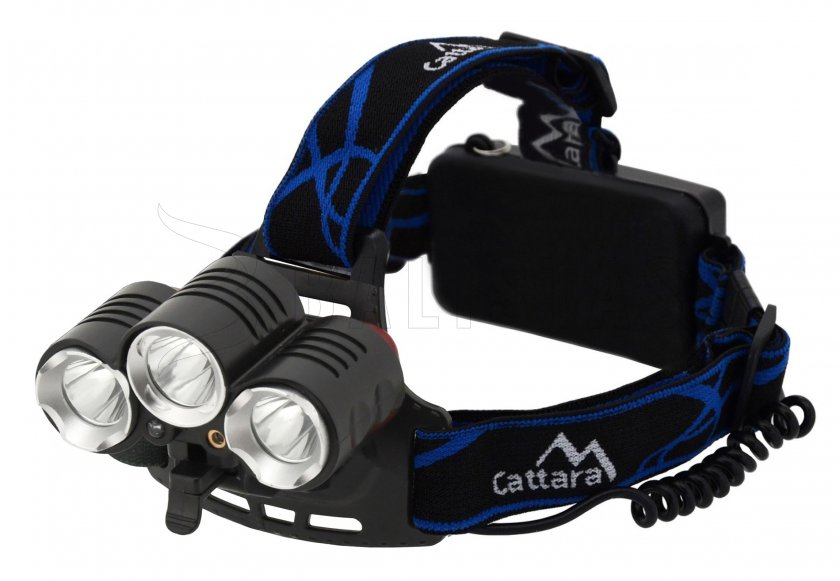 Stirnlampe LED 400lm (1x XM-L+2x XP-E)