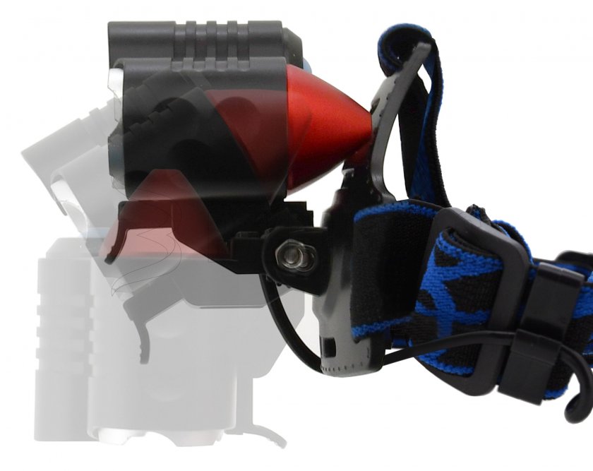 Stirnlampe LED 400lm (1x XM-L+2x XP-E)