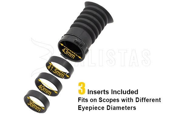 Gummischutz für Okular Leapers SCP-ES403