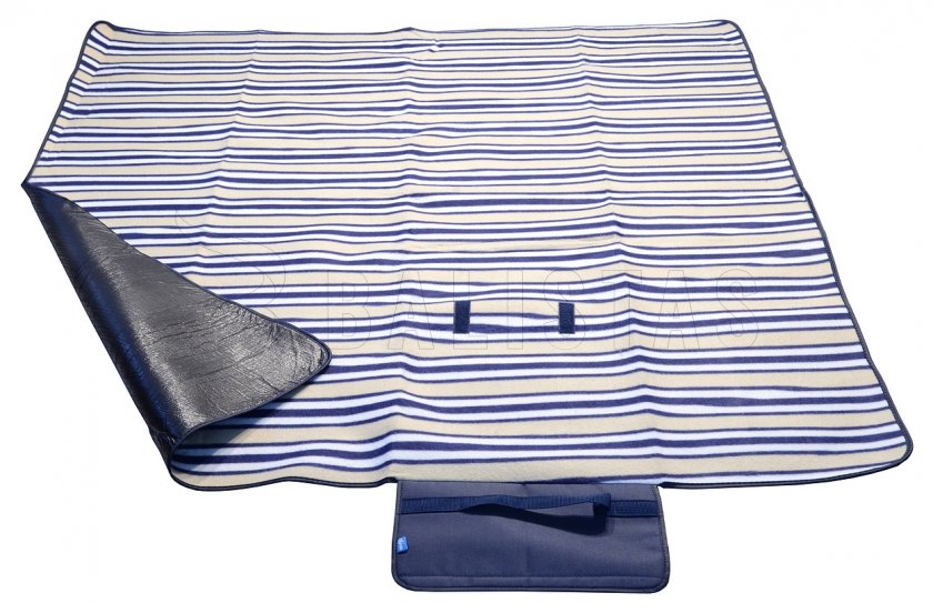 Picknickdecke Fleece 150x135 cm blau