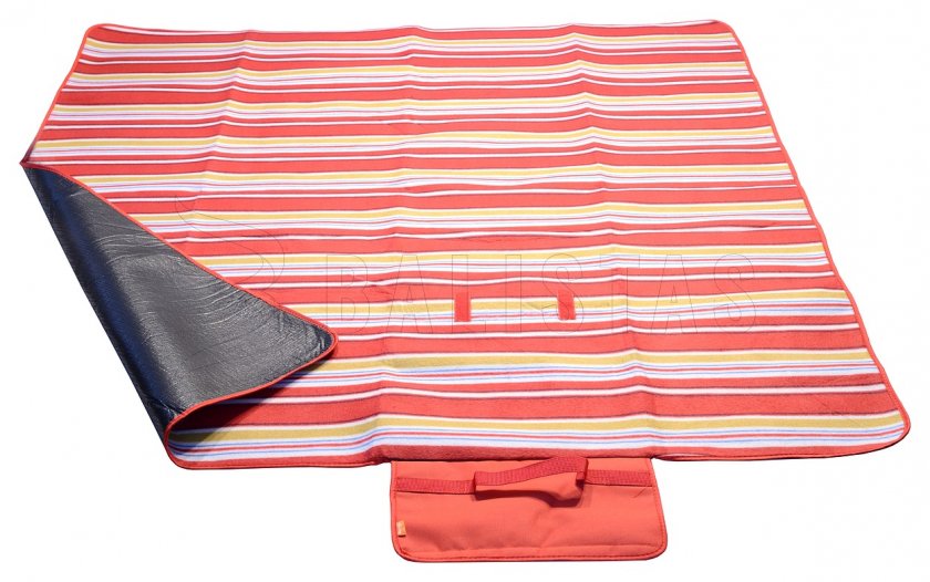 Picknickdecke Fleece 150x135 cm rot