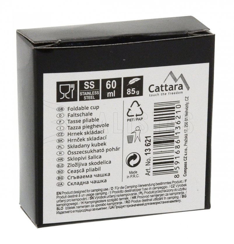 Faltbecher Edelstahl 60 ml