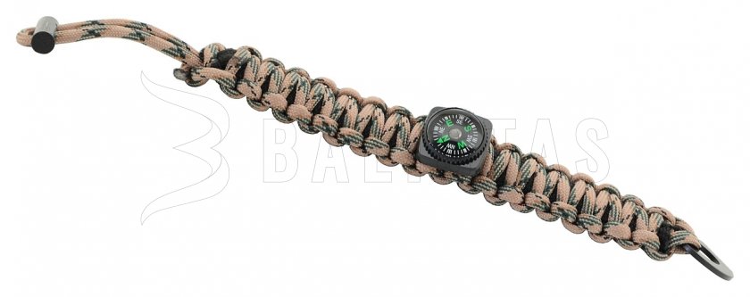 Outdoor Armband mit Kompass und Zubehör