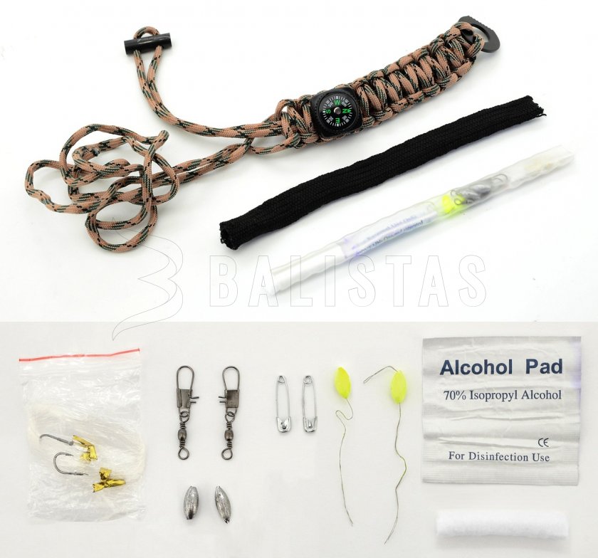 Outdoor Armband mit Kompass und Zubehör