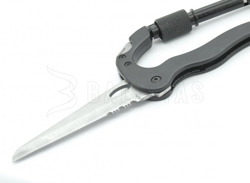 Multifunktionaler Karabiner aus Vollmetall 5in1