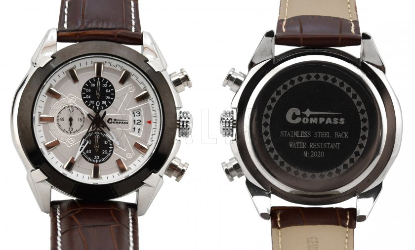 Armbanduhr Chrono White Compass