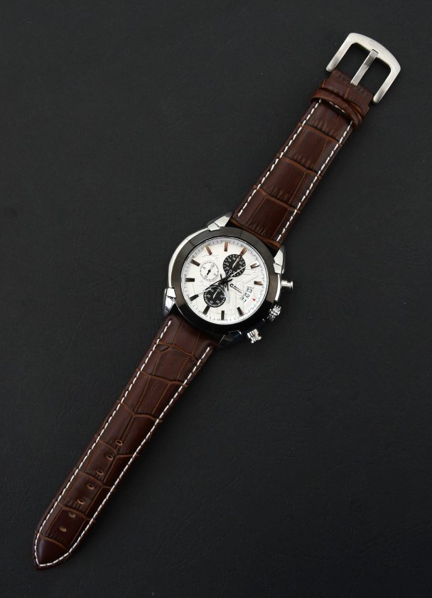 Armbanduhr Chrono White Compass