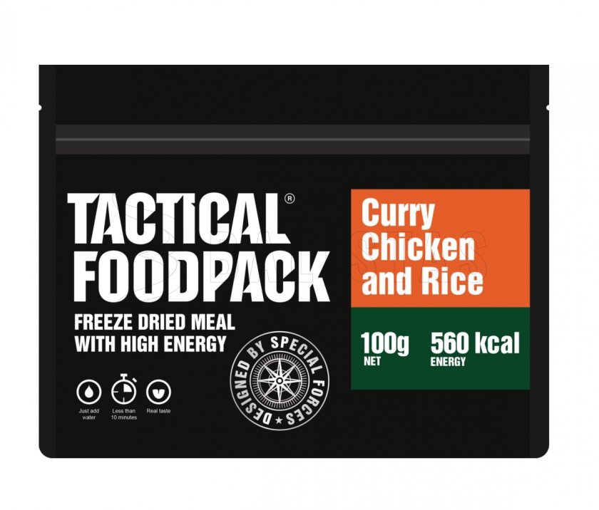Dehydriertes Essen - Hähnchen-Curry mit Reis Tactical Foodpack
