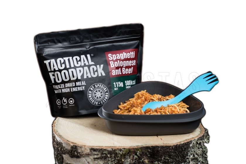 Dehydriertes Essen - Bolognese-Spaghetti mit Rindfleisch Tactical Foodpack