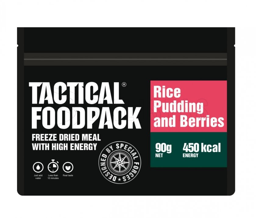 Dehydriertes Essen - Reisbrei mit Himbeeren Tactical Foodpack