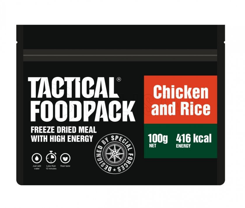 Gefriergetrocknete Mahlzeit – Reis mit Hühnerfleisch Tactical Foodpack