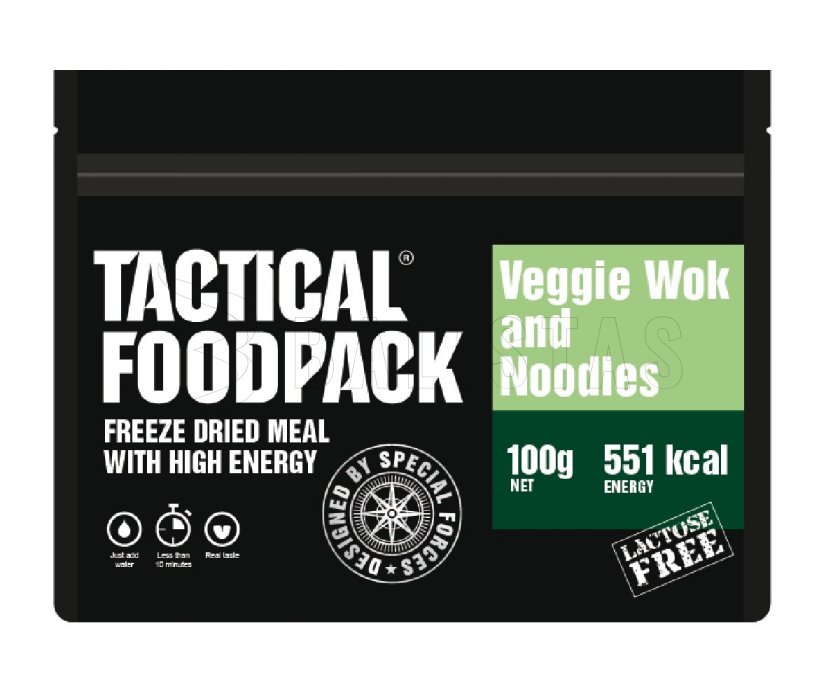 Dehydrierte Mahlzeit – Gemüse mit Nudeln Tactical Foodpack