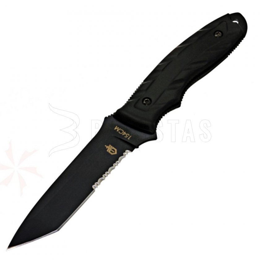 Kampfmesser Gerber CFB, Tanto, schwarz