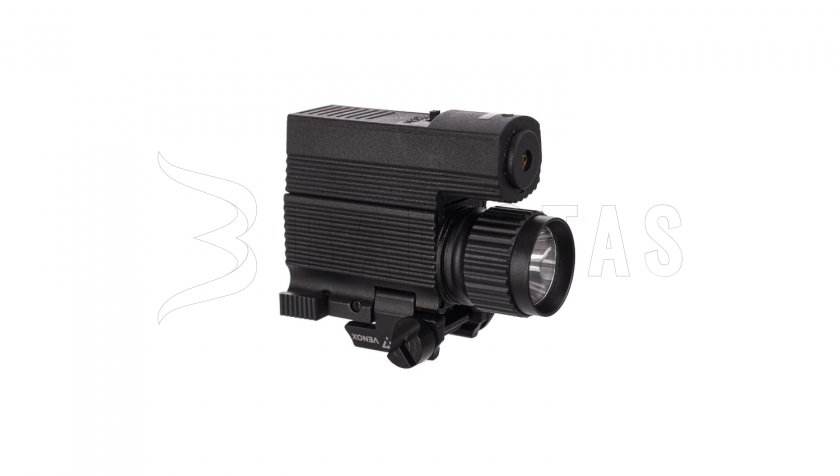 Laserzielgerät Venox Flash grün mit LED-Taschenlampe