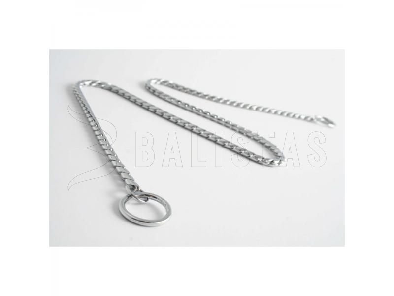 Kette-Halsband DeLuxe silber, 55 cm