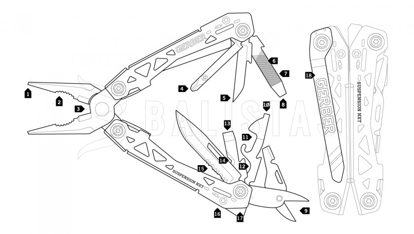 Multitool Gerber Suspension-NXT Kompakt