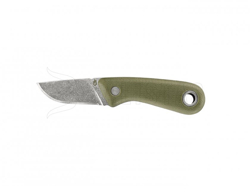 Messer Gerber Vertebrae Compact mit glatter Klinge, grün