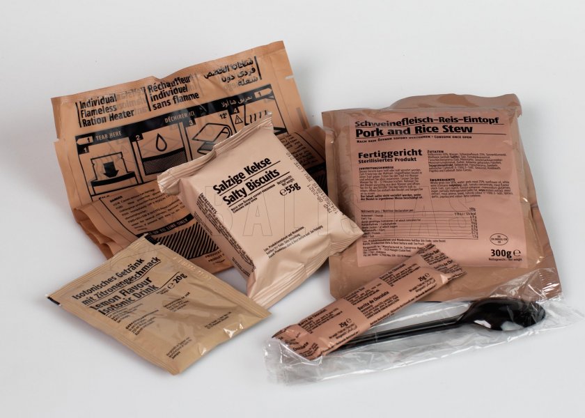 MRE - One Meal, Menu III – Rindfleisch mit Reis