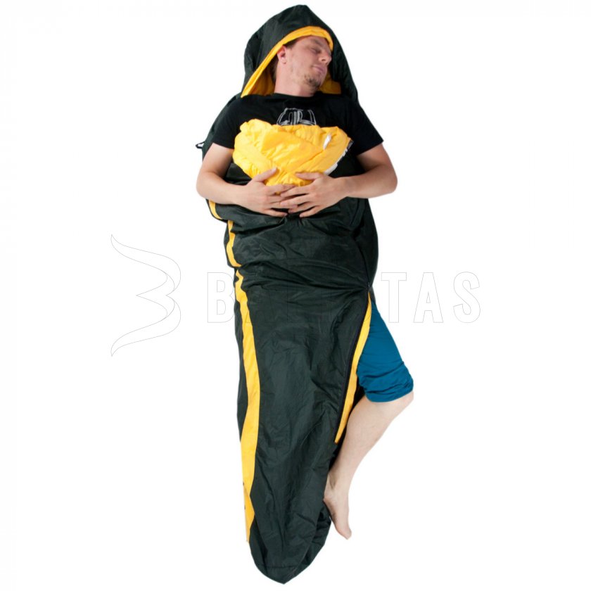 Schlafsack Zulu Ultralight 700 175cm schwarz