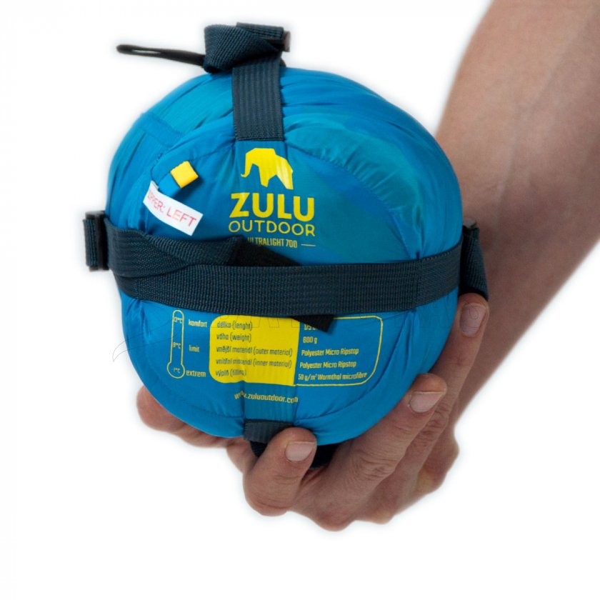 Schlafsack Zulu Ultralight 700 175cm blau