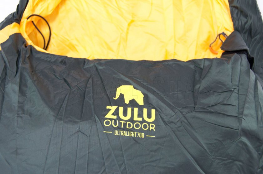 Schlafsack Zulu Ultralight 900 185cm schwarz