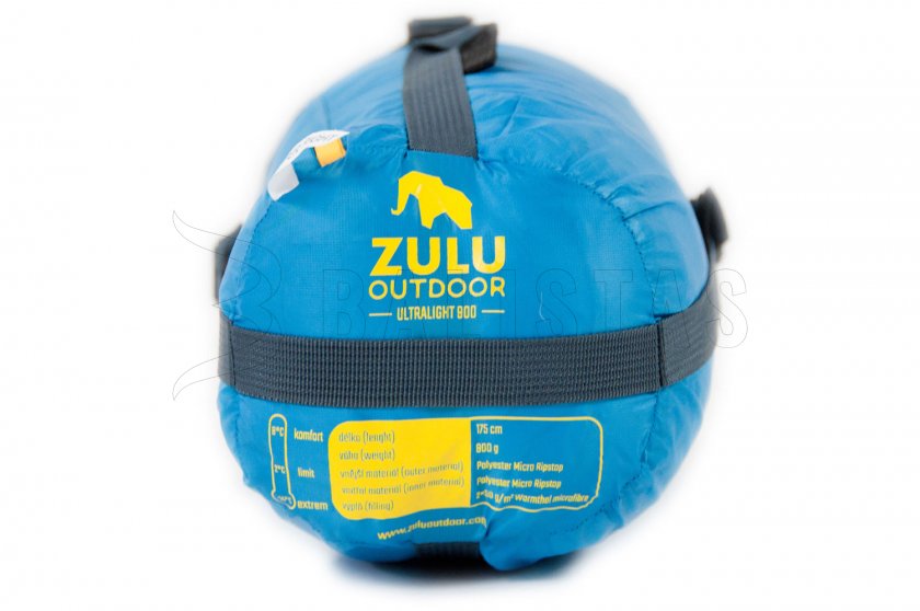 Schlafsack Zulu Ultralight 900 185cm blau