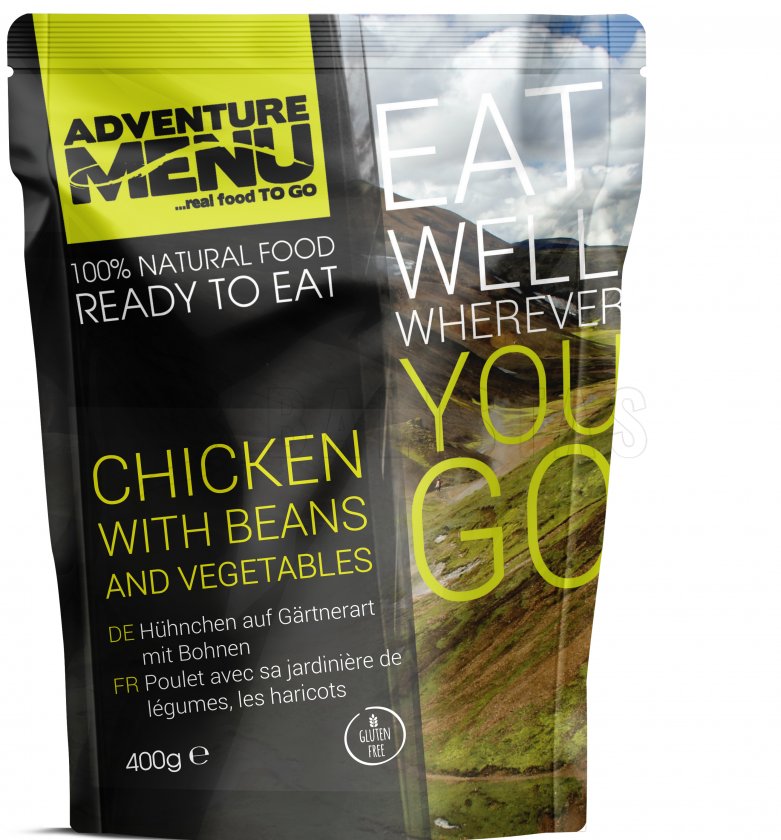 Huhn nach Gärtnerart mit Bohnen Adventure Menu