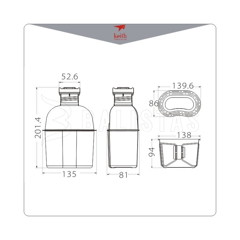 Titan-Kochset Keith Canteen Mess Kit