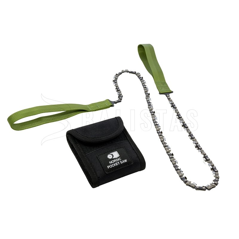 Kompakte Kettensäge Nordic Pocket Saw X-Long für 2 Personen grün