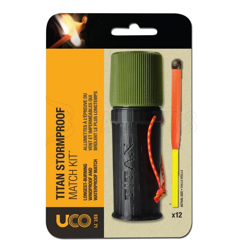 Sturmstreichhölzer UCO Titan Stormproof Match Kit 12 Stk