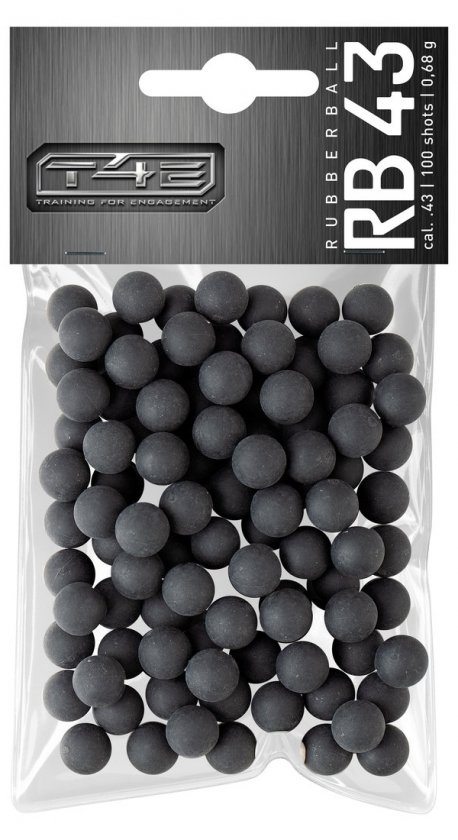 Kugeln T4E Rubber Ball RB .43 Polymer 100 Stück