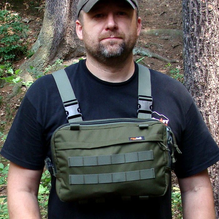 Brusttasche Jubö Front Bag Survival grün