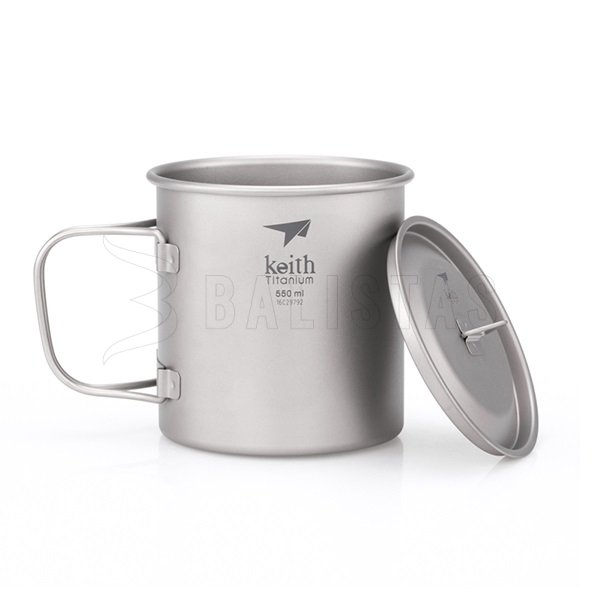 Titanium Keith Becher mit Deckel 550ml