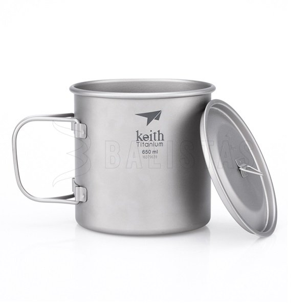 Titanium Keith Becher mit Deckel 650ml