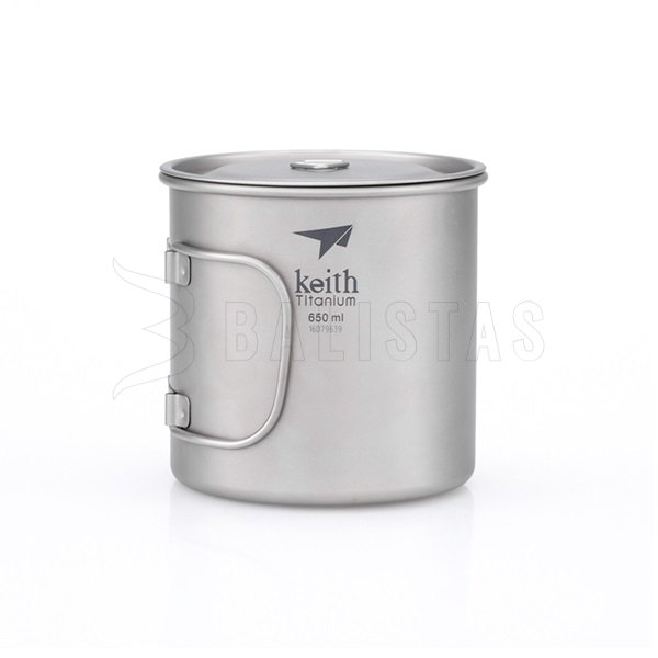 Titanium Keith Becher mit Deckel 650ml