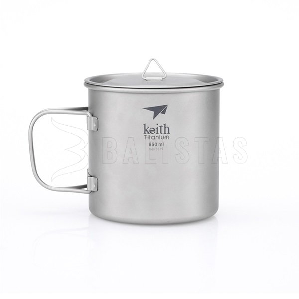 Titanium Keith Becher mit Deckel 650ml