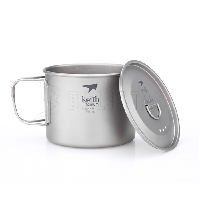 Titanium Keith Becher mit Deckel 900ml