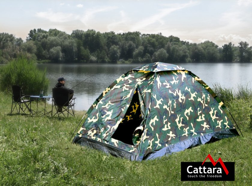 Zelt Cattara Army für 2 Personen camo
