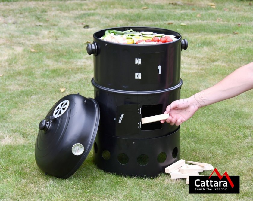 Grill und Räucherofen Cattata Pisa 3in1