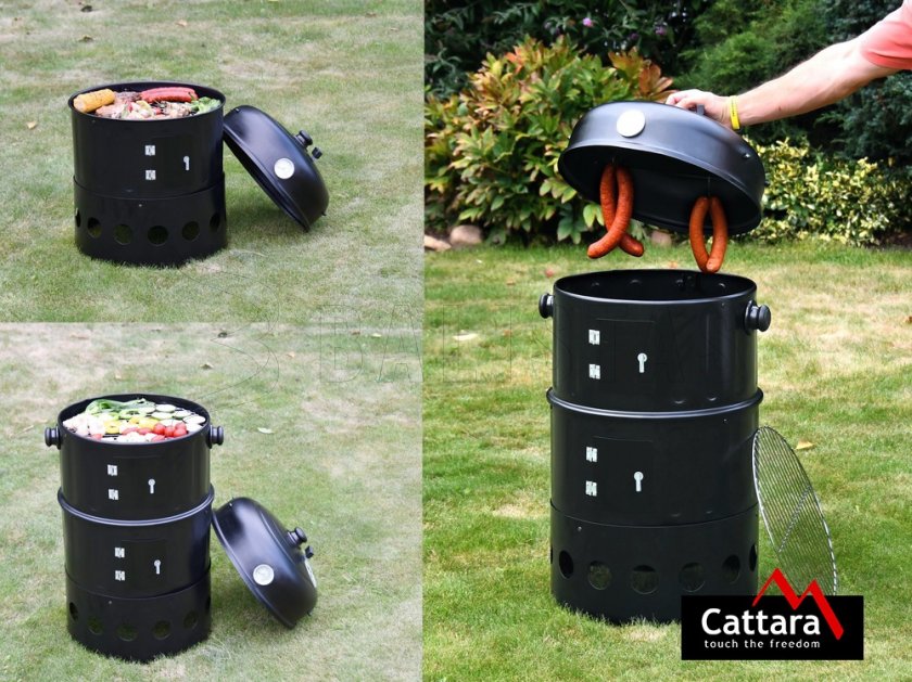 Grill und Räucherofen Cattata Pisa 3in1
