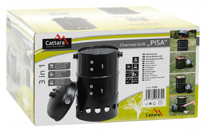 Grill und Räucherofen Cattata Pisa 3in1