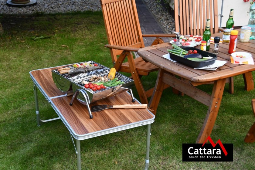 Cattara Double Tischgrill für Holzkohle