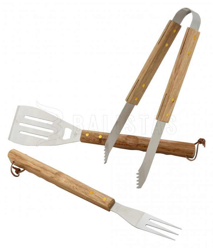 Grillbesteck Cattara Wood Set 3 Stück