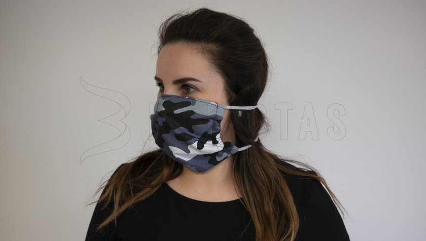 Mund-Nasen-Maske Baumwolle Winter Camo Quadrat
