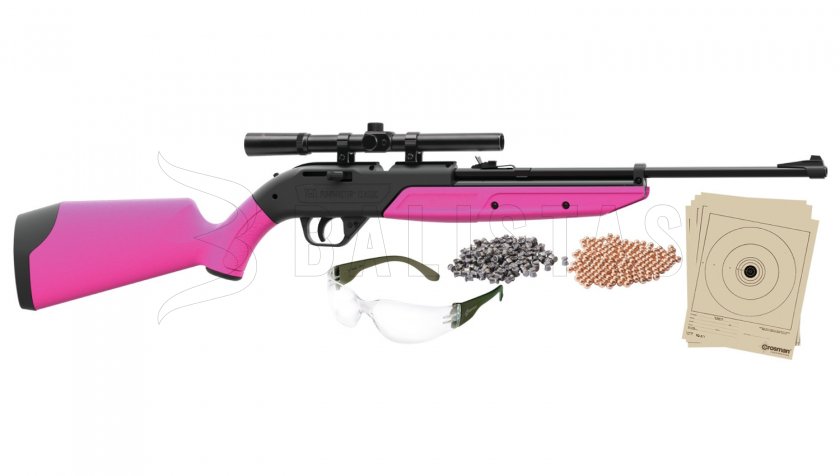 Luftgewehr Crosman Pumpmaster 760 SET 4,5mm rosa