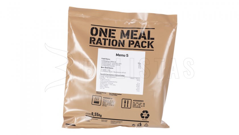 MRE One Meal, Menu V – Hähnchen Aji