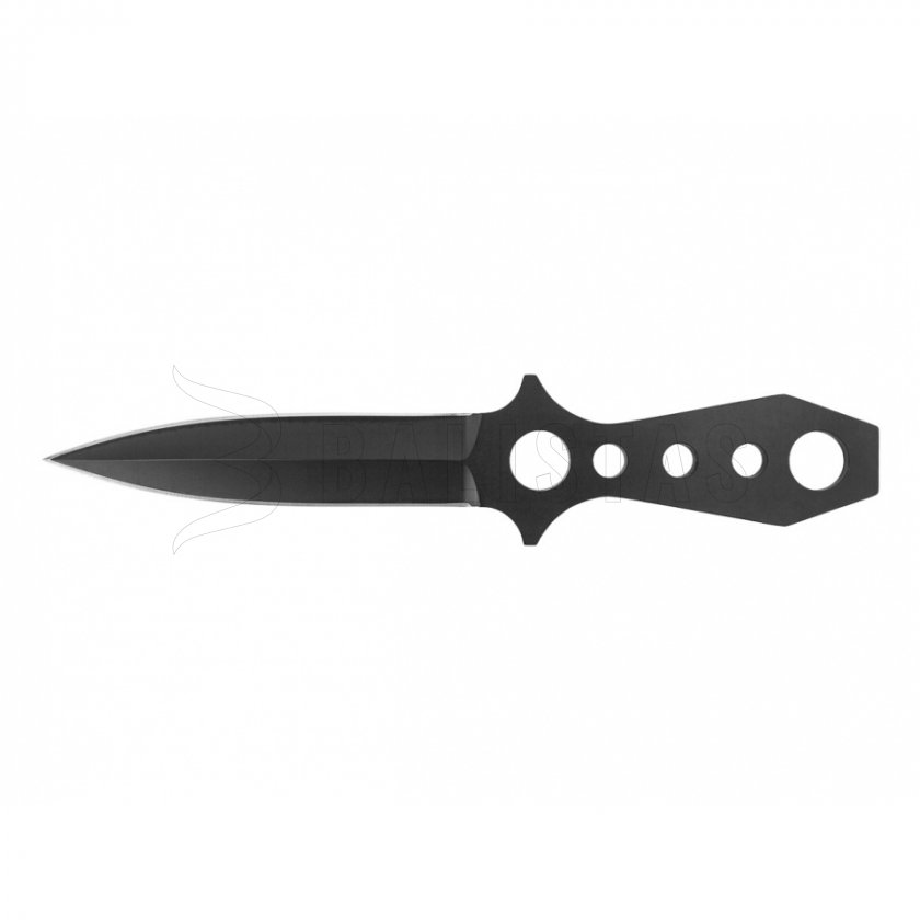 Wurfmesser Fox Outdoor 22,5cm mit Scheide, schwarz