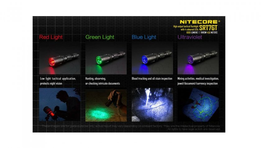 Taktische Taschenlampe Nitecore SRT7GT